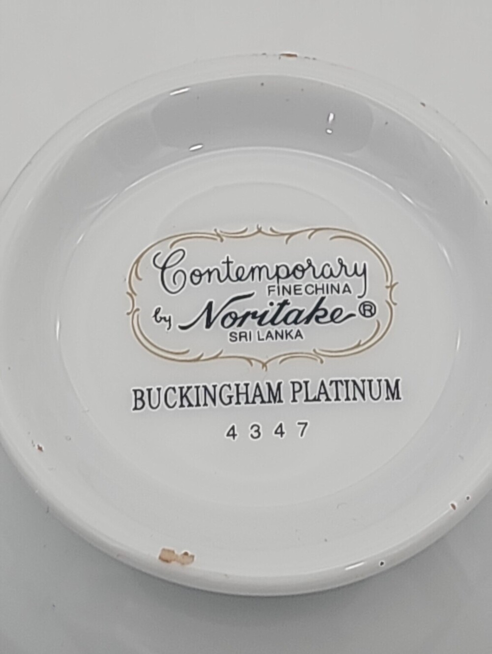 Noritake Buckingham Platinum Cup & Saucer(s) Set Pattern Number 4347